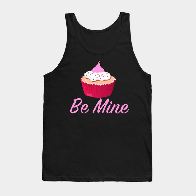 Be Mine Valentine Cupcake Tank Top by epiclovedesigns